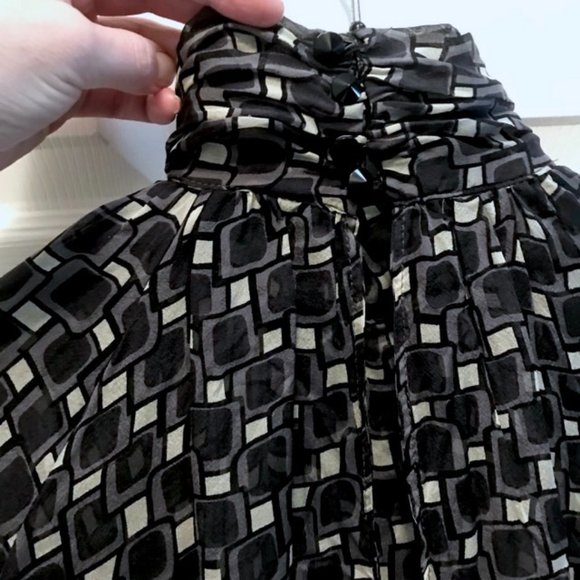 🖤🌹🖤Cute Flowy Zara Check Short Sleeve Blouse - Picture 9 of 13